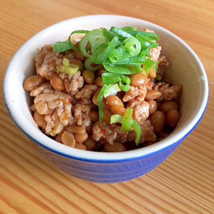 ご飯にラーメンに☆ピリ辛納豆そぼろ